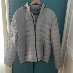 Perry Ellis Gray Puffer Jacket